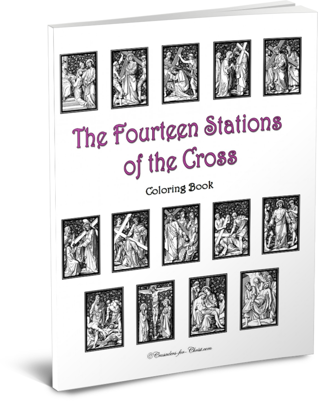 Fourteen Stations Cross Coloring Book Crusaders Share Feel Free Download